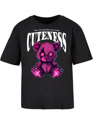 Тениска Handle This Cuteness Tee black XXL