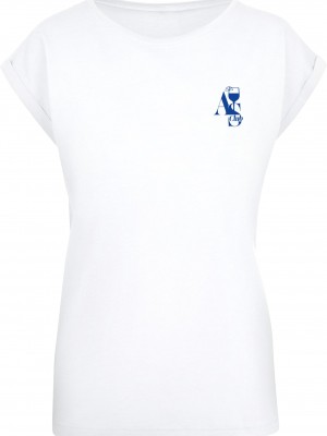 Тениска A S Club Ladies Extended Shoulder Tee white XXL