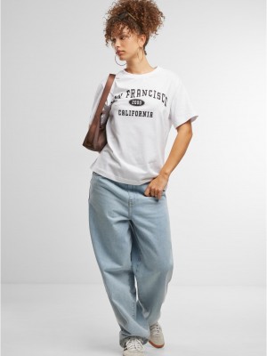 Тениска San Francisco City Wording Tee white XXL