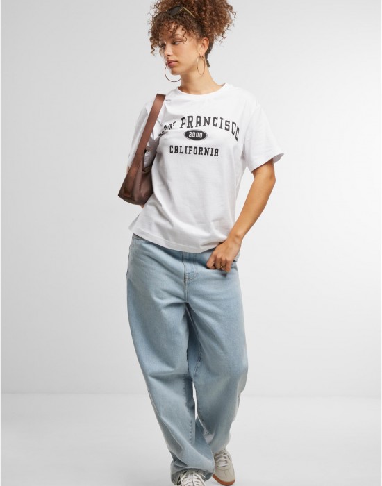 Тениска San Francisco City Wording Tee white XXL