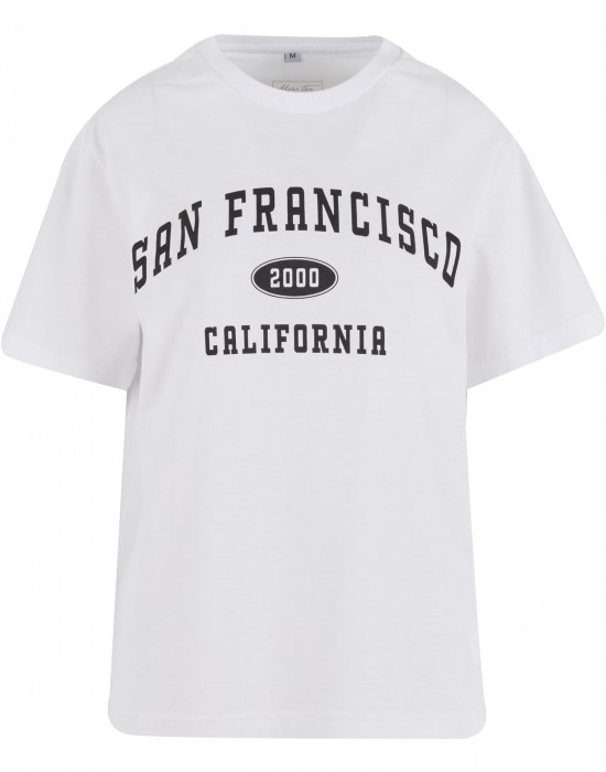 Тениска San Francisco City Wording Tee white XXL