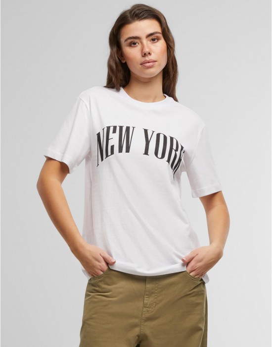 Тениска New York City Wording Tee white XXL