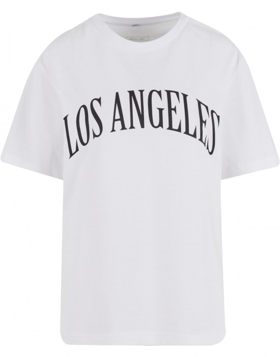 Тениска Los Angeles City Wording Tee white XXL