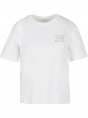 Тениска Never Look Back Tee white XXL