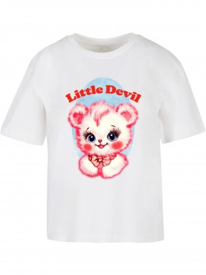 Тениска Little Devil Tee white XXL