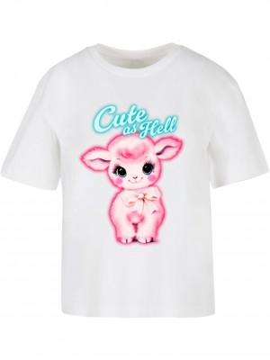 Тениска Cute As Hell Tee white XXL