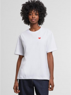 Тениска Heart Shape EMB Tee white XXL
