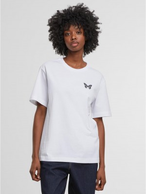 Тениска Butterfly EMB Tee white XXL