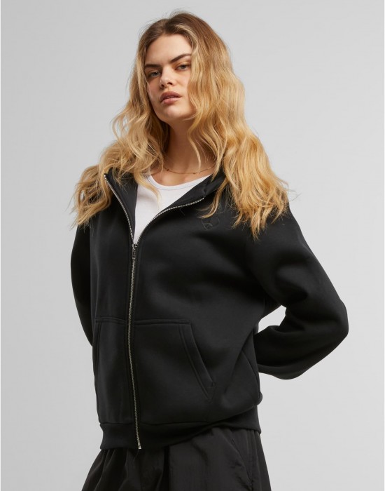 Суичър Peace Sign EMB Fluffy Zip Hoody black XXL