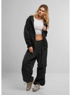 Суичър Peace Sign EMB Fluffy Zip Hoody black XXL