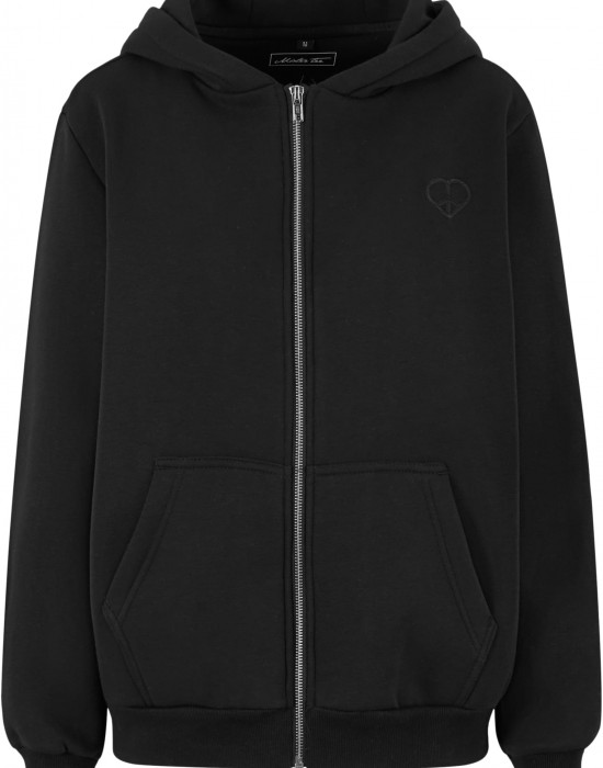 Суичър Peace Sign EMB Fluffy Zip Hoody black XXL