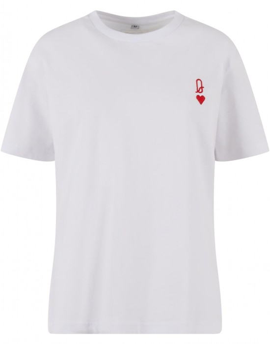 Тениска Queen Card EMB Tee white XXL