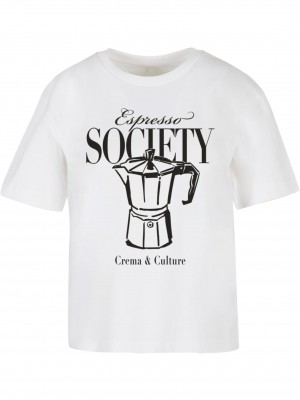 Тениска Espresso Society Tee white XXL