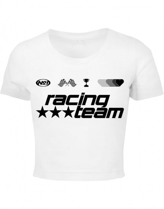 Тениска Number One Racing Team Tee white XXL