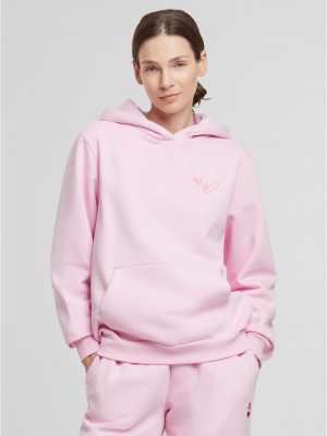 Суичър Heart Signs EMB Ladies Fluffy Hoody softpink XXL