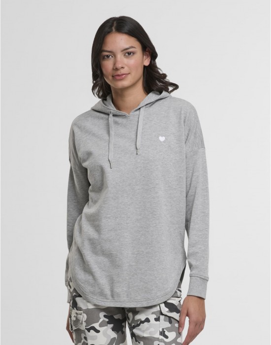 Суичър Heart EMB Ladies Oversized Hoody grey XS