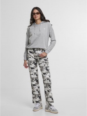 Суичър Heart EMB Ladies Oversized Hoody grey XS