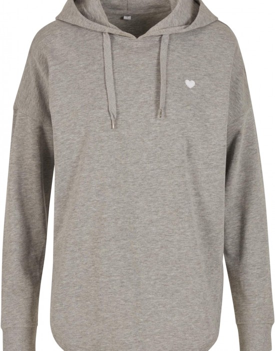 Суичър Heart EMB Ladies Oversized Hoody grey XS