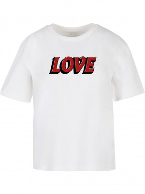 Тениска Big Love Letters Tee white XXL