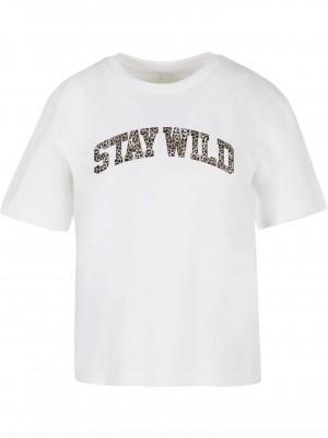 Тениска Stay Wild Leo Tee white XXL