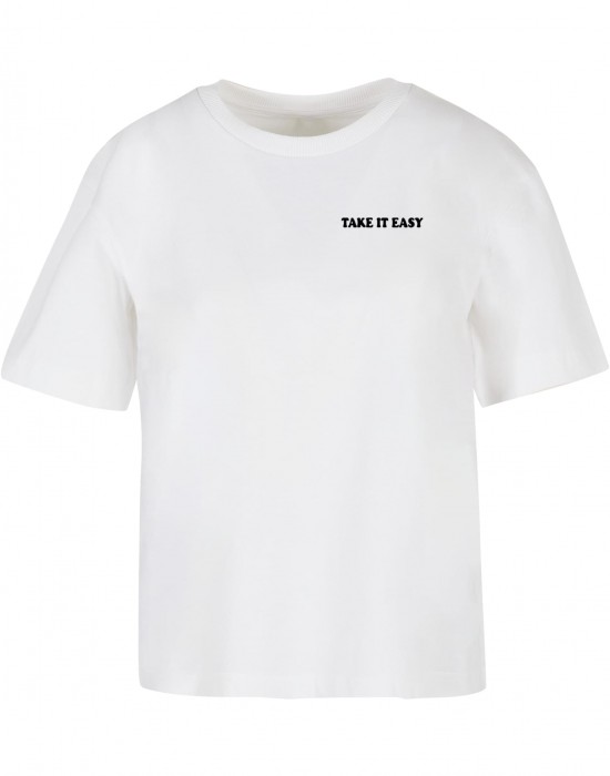 Тениска Take It Easy Flowers Tee white XXL