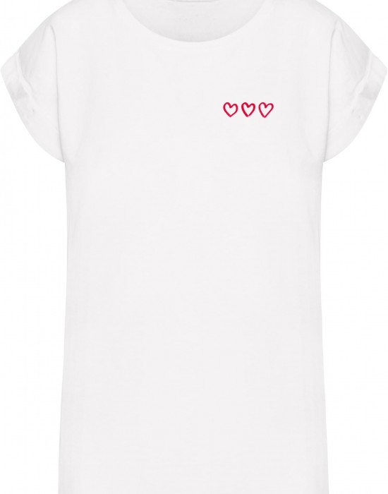 Тениска Three In A Row Ladies Extended Shoulder Tee white XXL