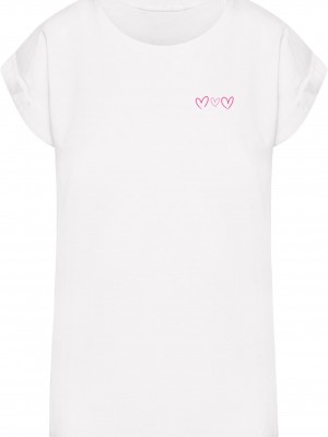 Тениска Always Trust Your Heart Ladies Extended Shoulder Tee white XXL