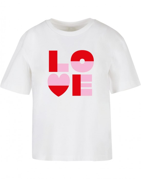 Тениска Love Heart Letters Tee white XXL