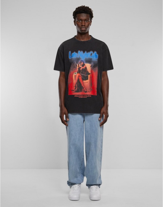 Тениска Late Night Calls Acid Heavy Oversize Tee black XXL Тениска Late Night Calls Acid Heavy Oversize Tee black XXL