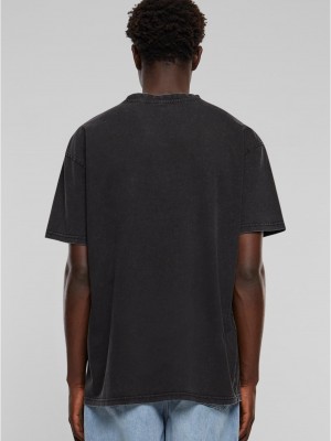 Тениска Late Night Calls Acid Heavy Oversize Tee black XXL