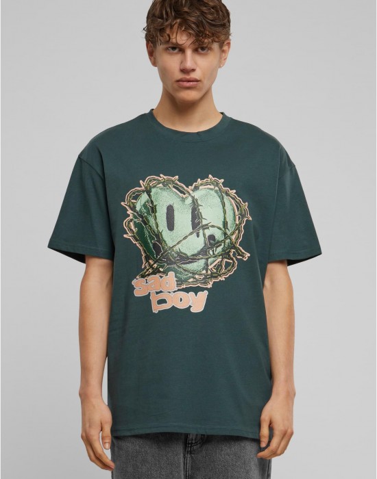 Тениска Sad Boy Heavy Oversize Tee bottlegreen XXL Тениска Sad Boy Heavy Oversize Tee bottlegreen XXL