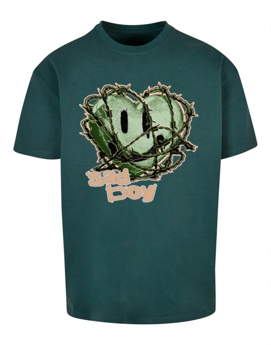Тениска Sad Boy Heavy Oversize Tee bottlegreen XXL Тениска Sad Boy Heavy Oversize Tee bottlegreen XXL