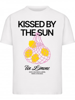 Тениска Kissed By The Sun Tee white XXL