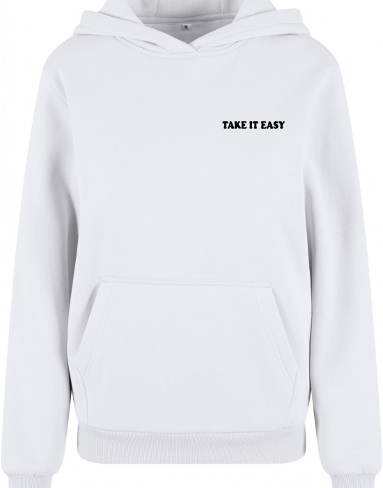 Суичър Take It Easy Flowers Ladies Fluffy Hoody white XXL