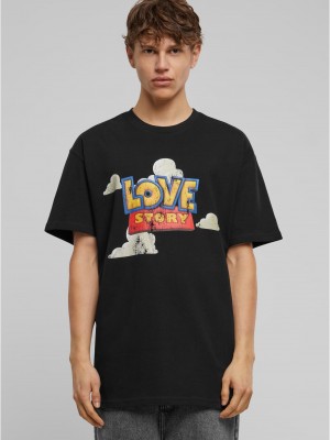Тениска Love Story Heavy Oversize Tee black XXL