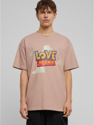 Тениска Love Story Heavy Oversize Tee duskrose XXL