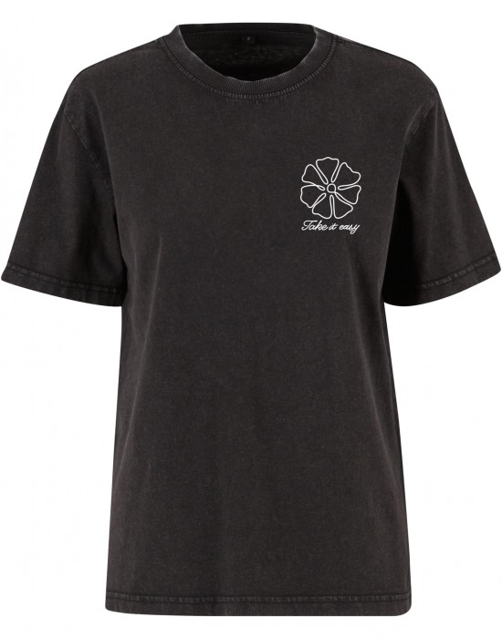 Тениска One Line Flowers Ladies Vintage Everyday Tee black XXL