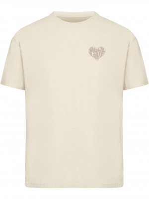 Тениска Only Love Heart Tee sand XXL