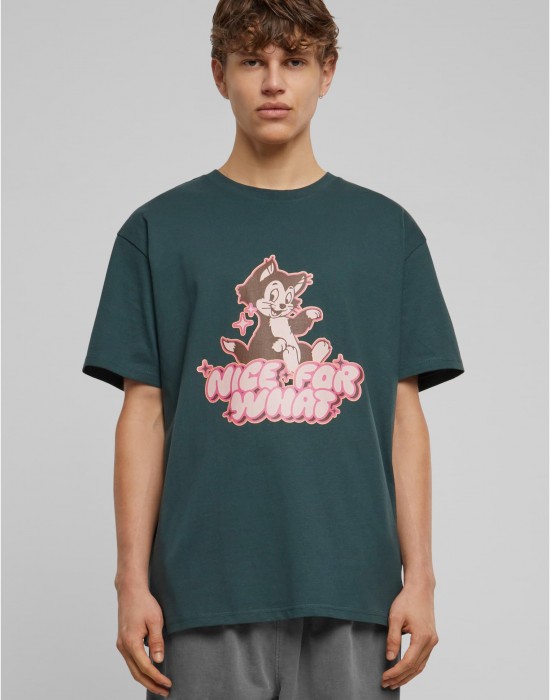 Тениска Nice for what Heavy Oversize Tee bottlegreen XXL Тениска Nice for what Heavy Oversize Tee bottlegreen XXL