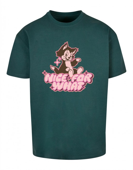 Тениска Nice for what Heavy Oversize Tee bottlegreen XXL Тениска Nice for what Heavy Oversize Tee bottlegreen XXL