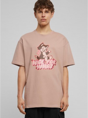 Тениска Nice for what Heavy Oversize Tee duskrose XXL