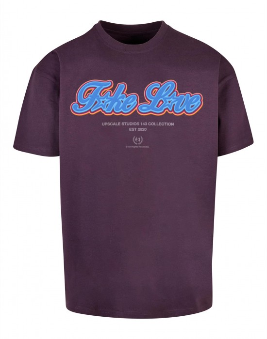 Тениска F*ke L*ve Heavy Oversize Tee purplenight XXL Тениска F*ke L*ve Heavy Oversize Tee purplenight XXL