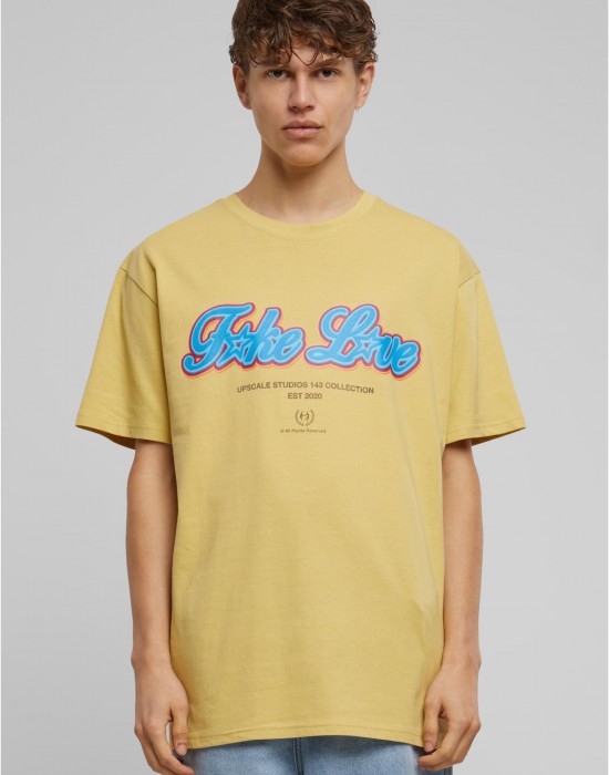 Тениска F*ke L*ve Heavy Oversize Tee palemoss XXL Тениска F*ke L*ve Heavy Oversize Tee palemoss XXL