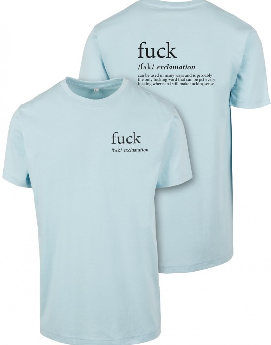 Тениска FCK Tee oceanblue XXL Тениска FCK Tee oceanblue XXL