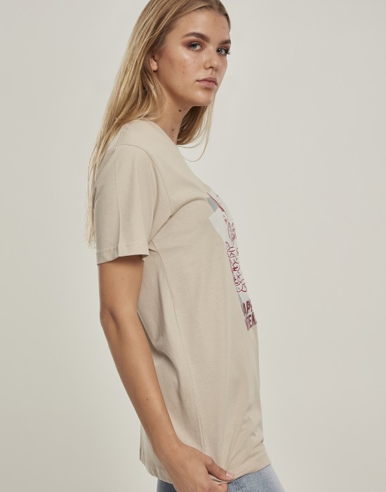 Тениска Ladies Happy Weekend Tee sand XS