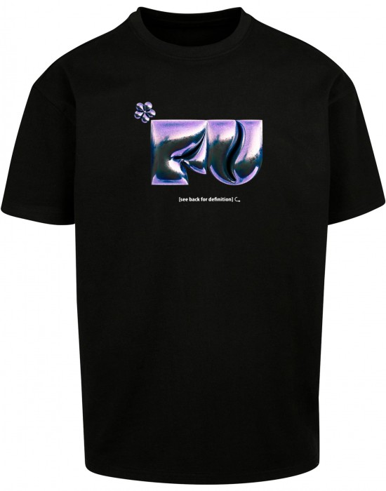 Тениска FU Heavy Oversize Tee black XXL Тениска FU Heavy Oversize Tee black XXL
