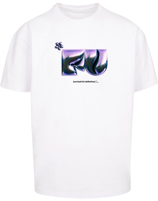 Тениска FU Heavy Oversize Tee white XXL Тениска FU Heavy Oversize Tee white XXL