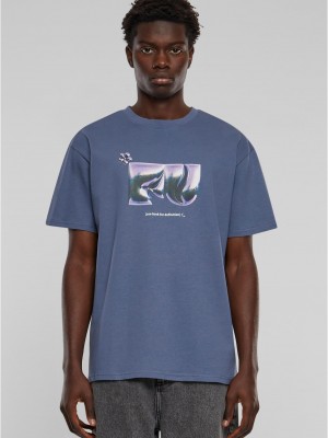 Тениска FU Heavy Oversize Tee vintageblue XXL