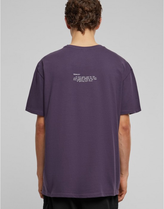 Тениска FU Heavy Oversize Tee purplenight XXL Тениска FU Heavy Oversize Tee purplenight XXL