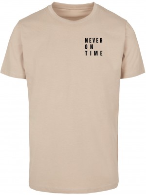 Тениска Never On Time Tee sand XXL